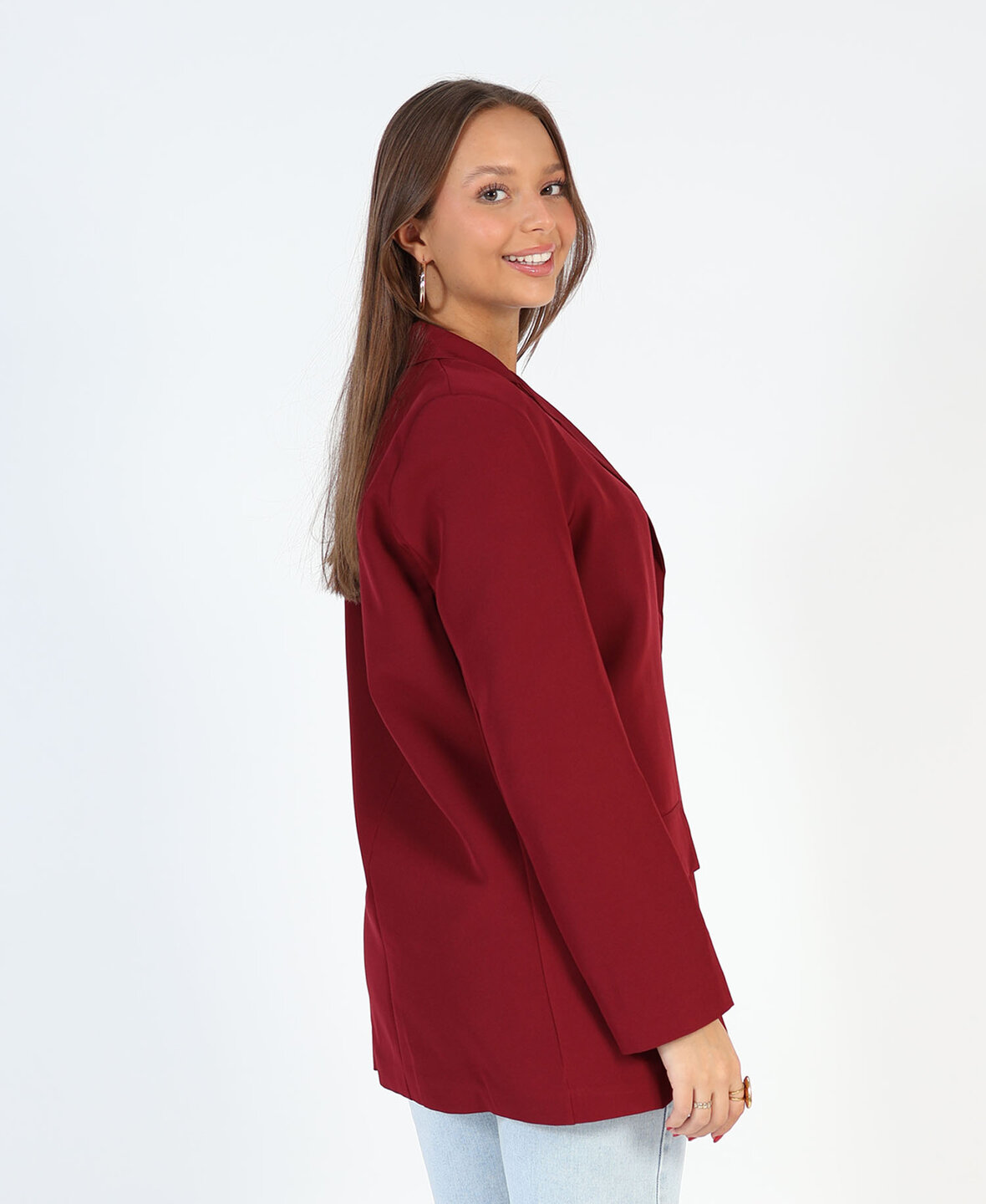 Sanne Blazer Burgundy