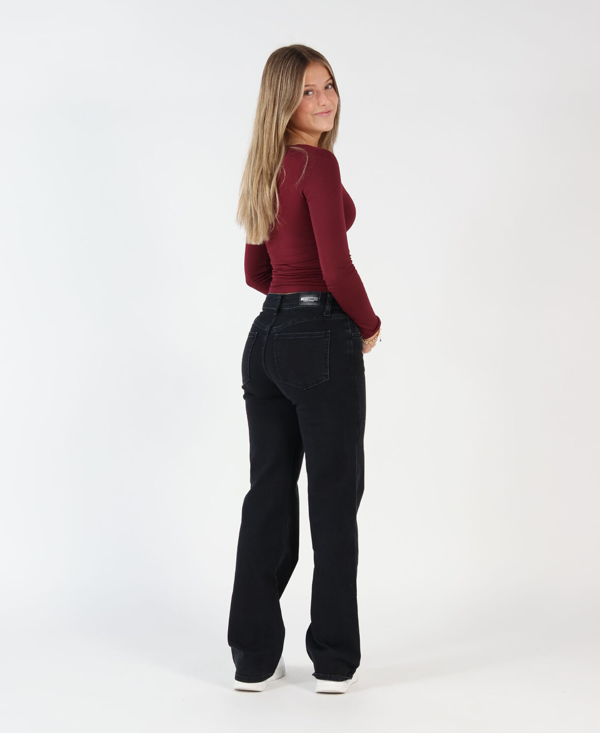 Low/Mid Waist Wide Leg Jeans 3317 Black (REGULAR)