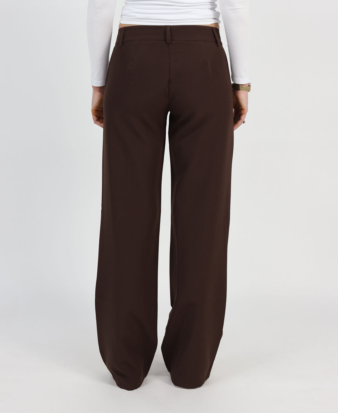Low/Mid Waist Sanne Pants Choco (TALL)