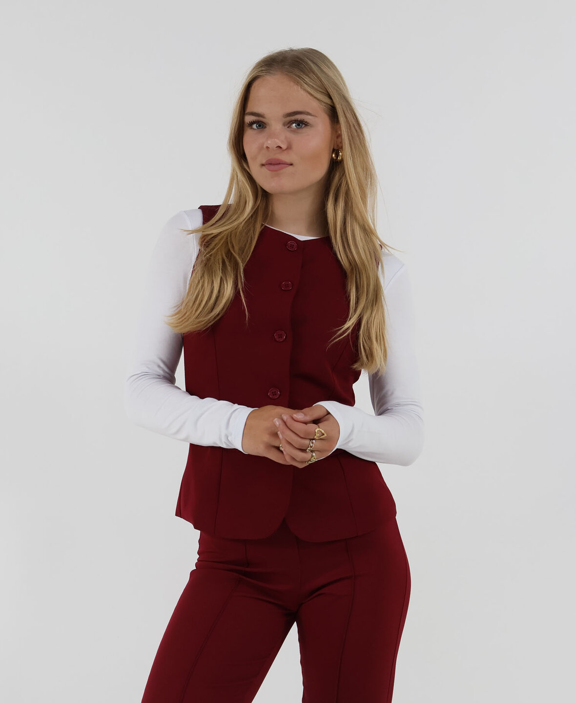 Sanne Gilet Burgundy