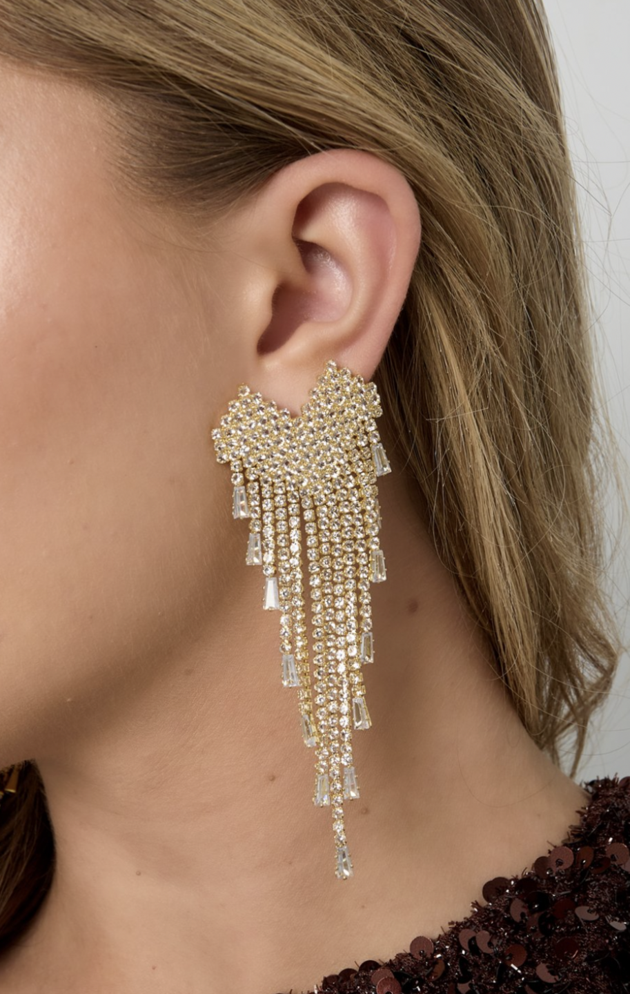 Glamour Heart Oorbellen Zilver