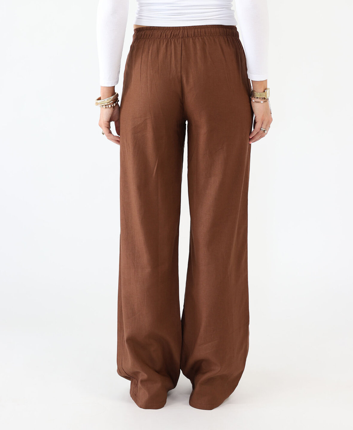 Linnen Pants Choco (TALL)