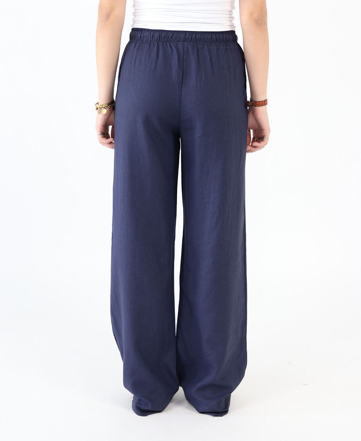 Linnen Pants Navy Blue (REGULAR)