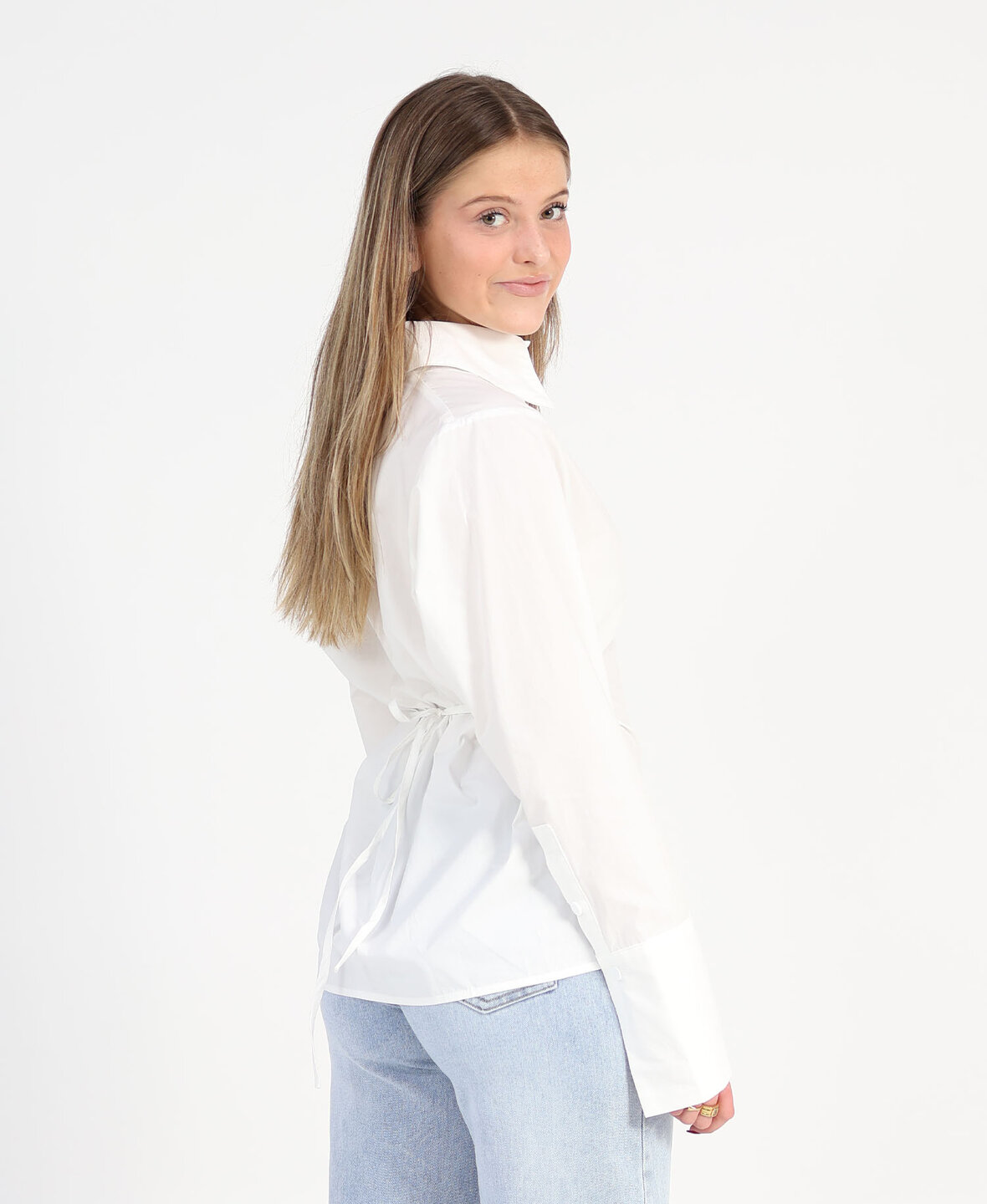 Tied Blouse White