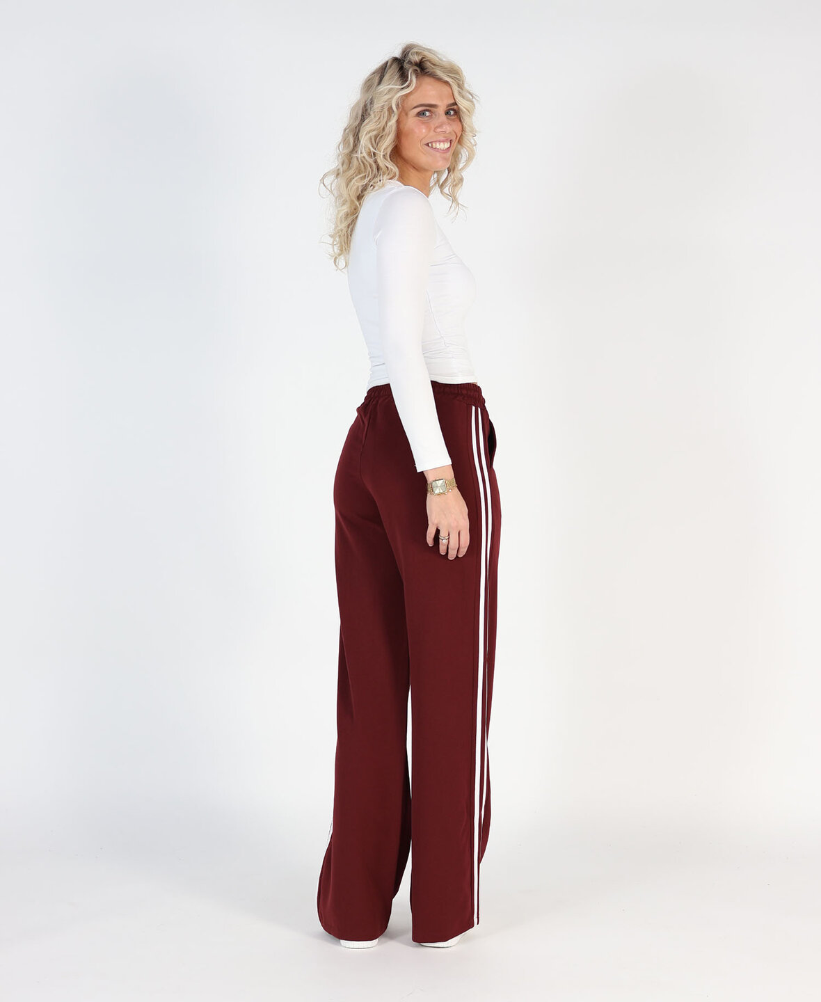 Striped Trackpants Burgundy (TALL)
