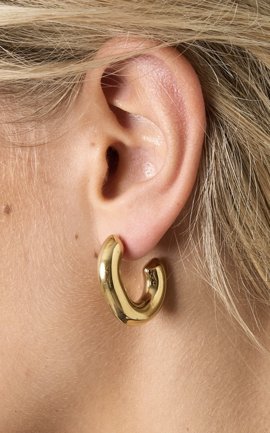 Chunky Shine Oorbellen Goud