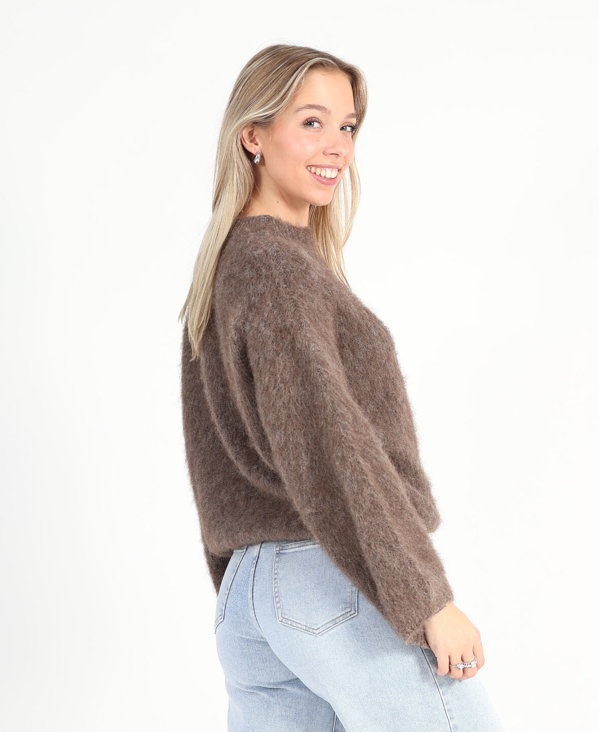 Mohair Knit Taupe