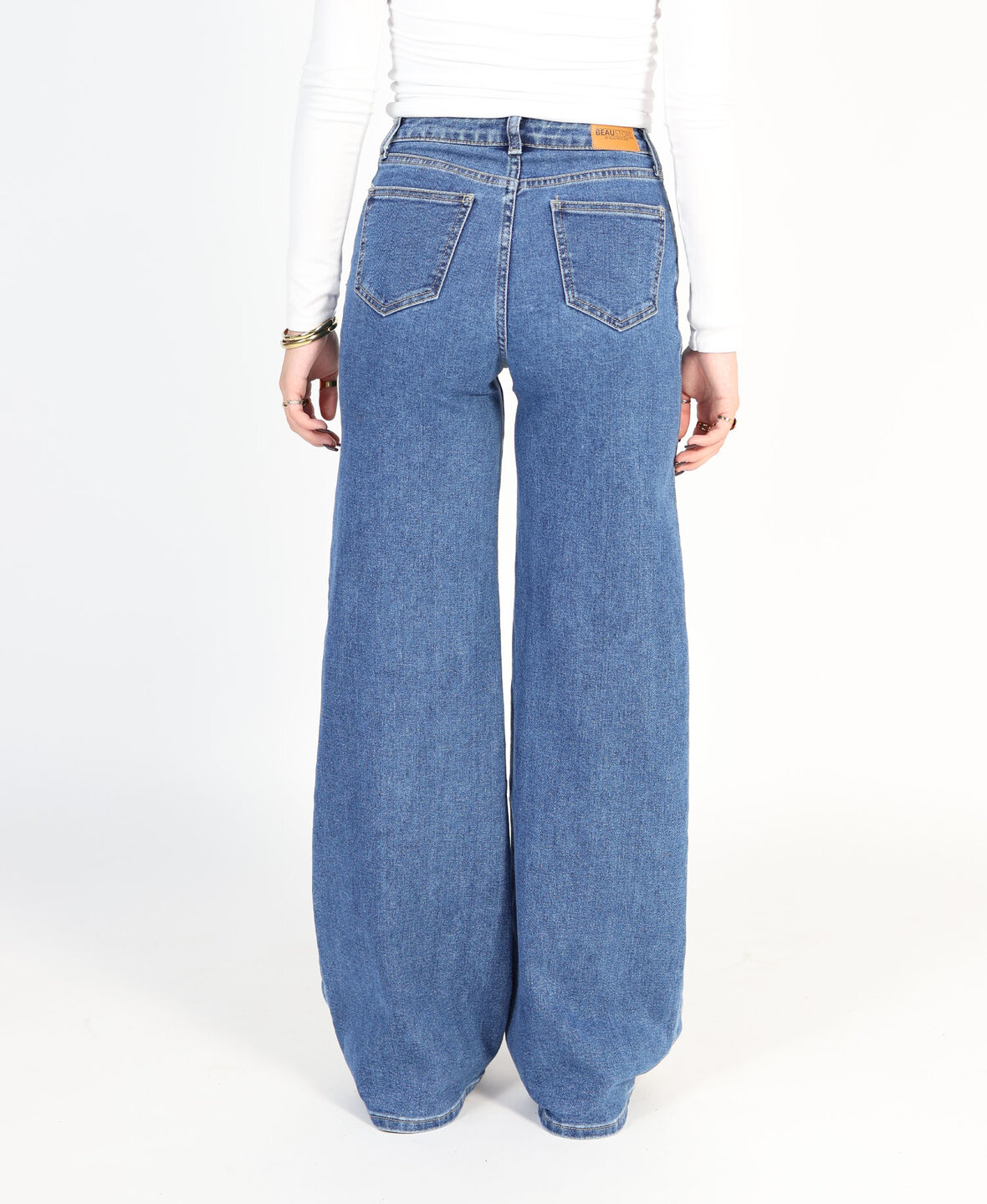 Ultra Wide Leg Jeans 3297-7 Dark Blue (REGULAR) 