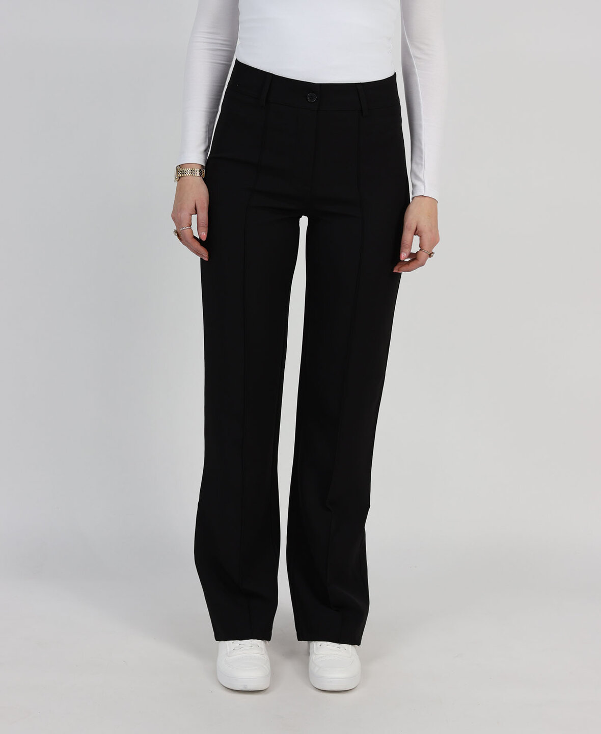 Sanne Stripe Pants Black (TALL)