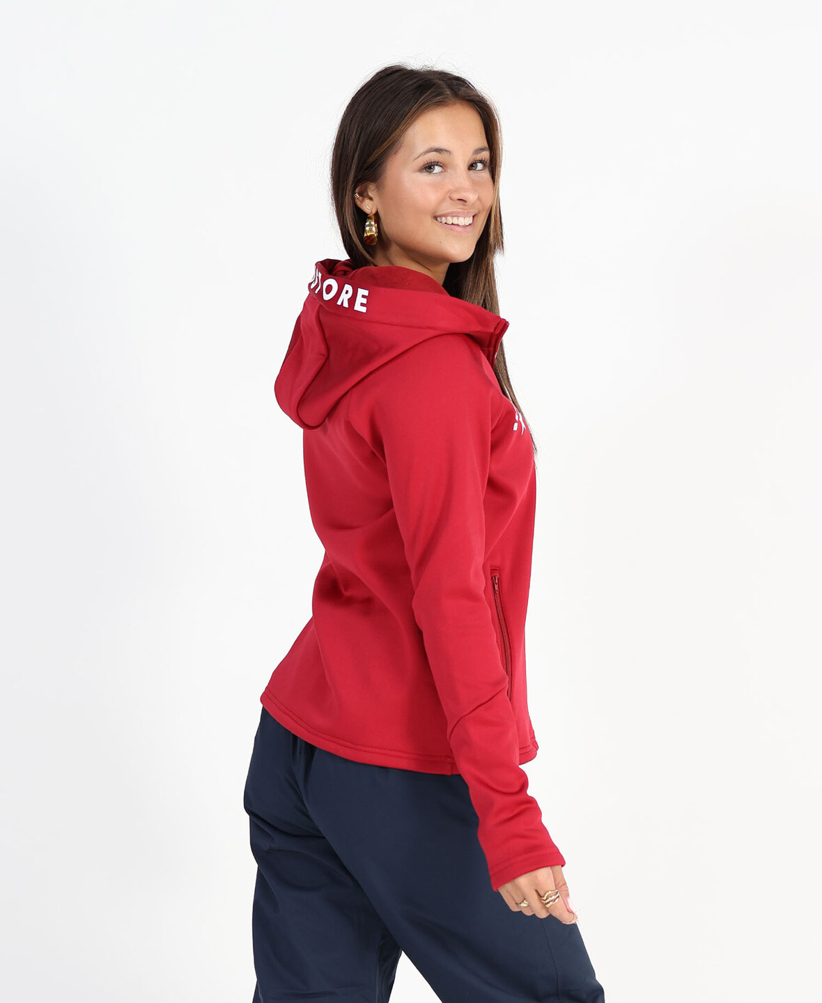 BeauStore Zip Hood Burgundy