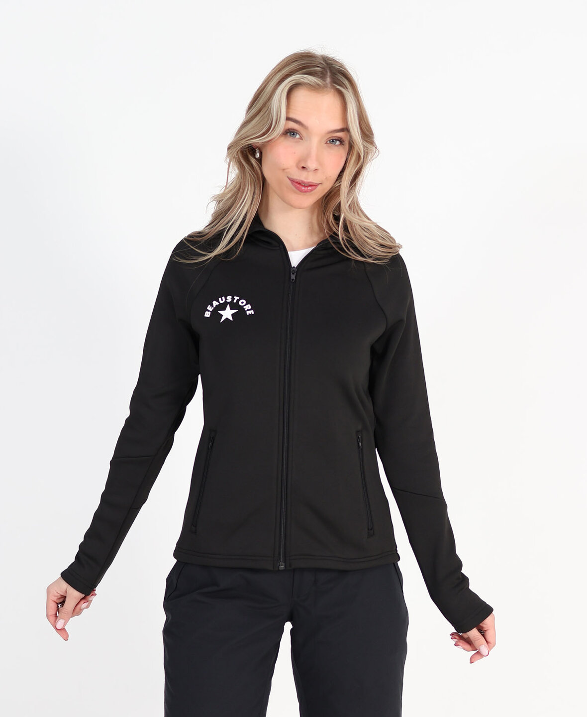 BeauStore Zip Hood Black 