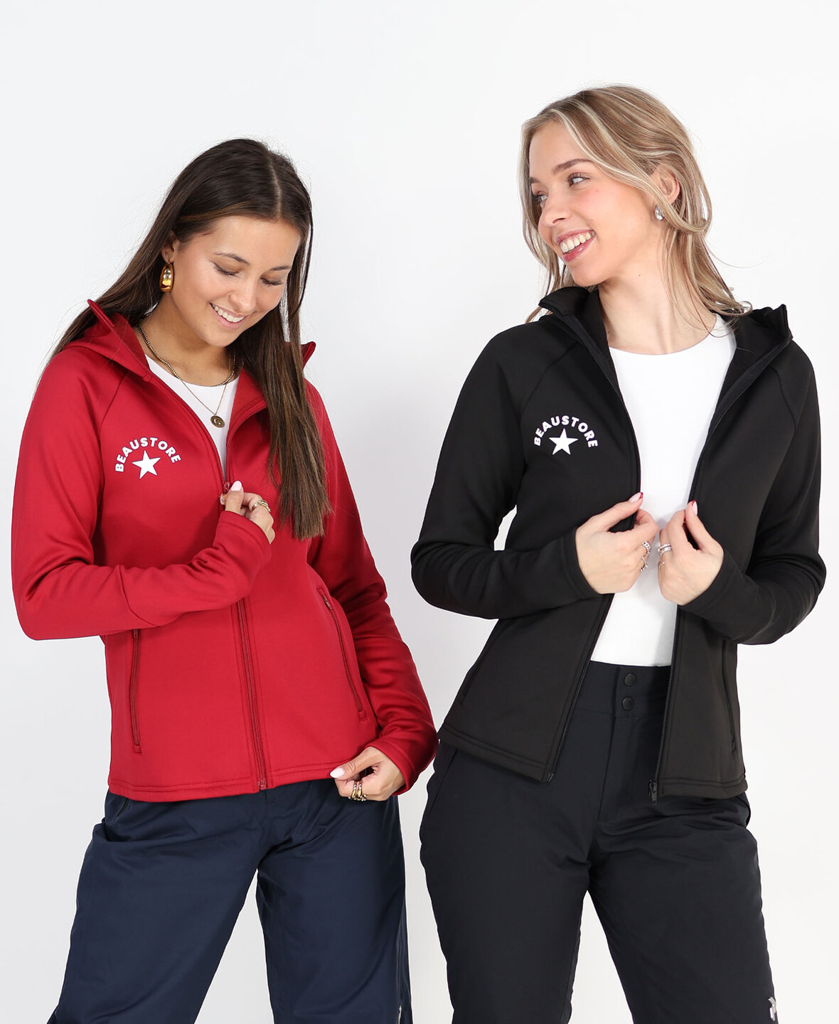 BeauStore Zip Hood Black 