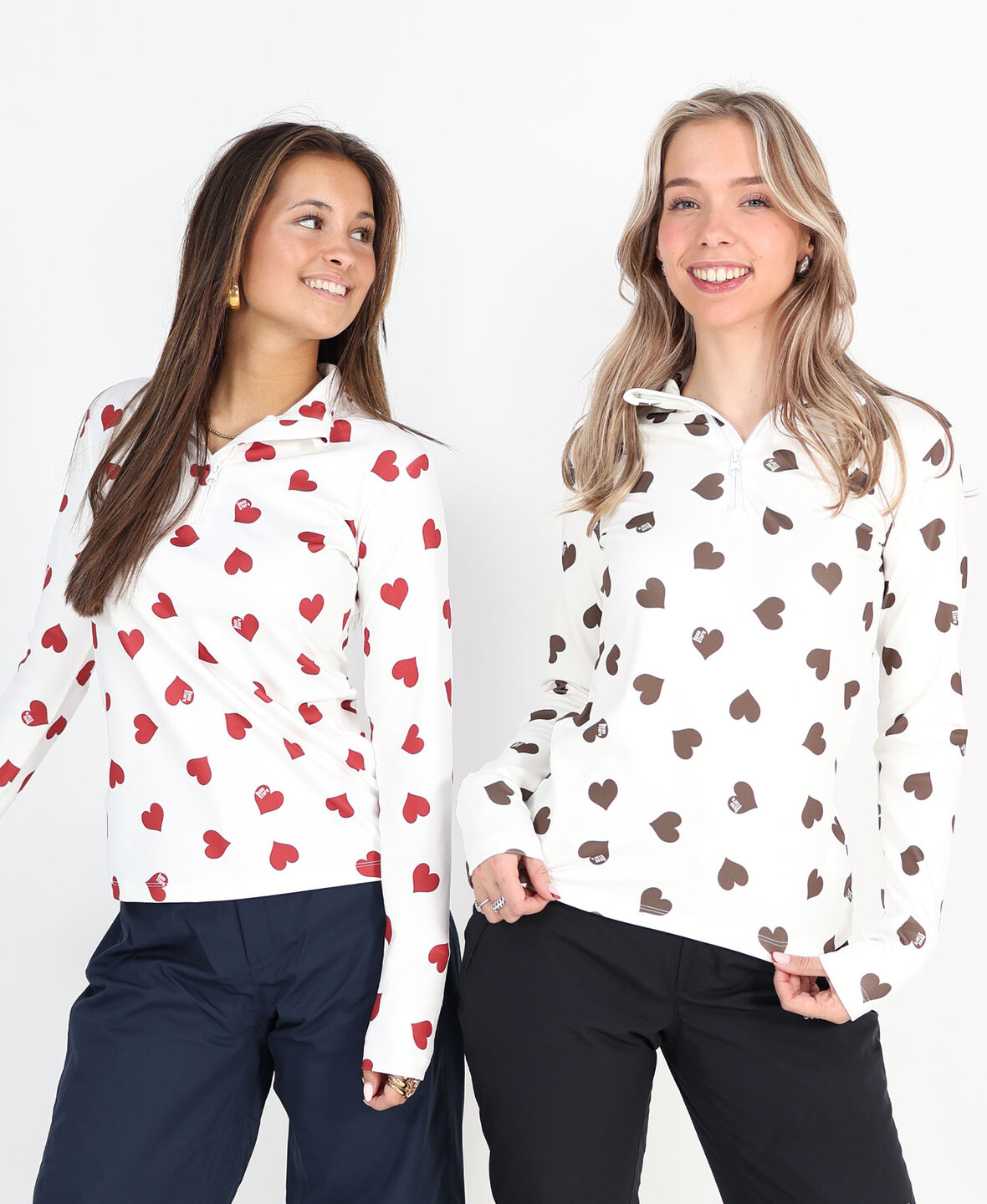 All over Hearts Pully Choco