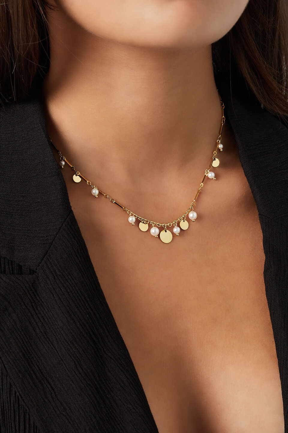 Coined Elegance Ketting Goud