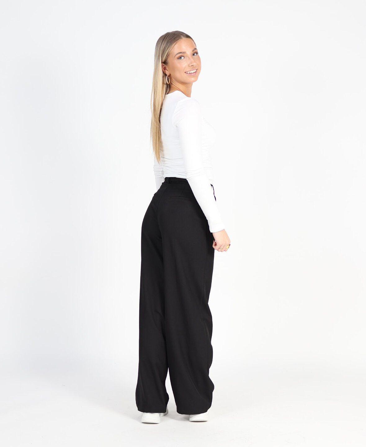 Wide Leg Pantalon Black (REGULAR)