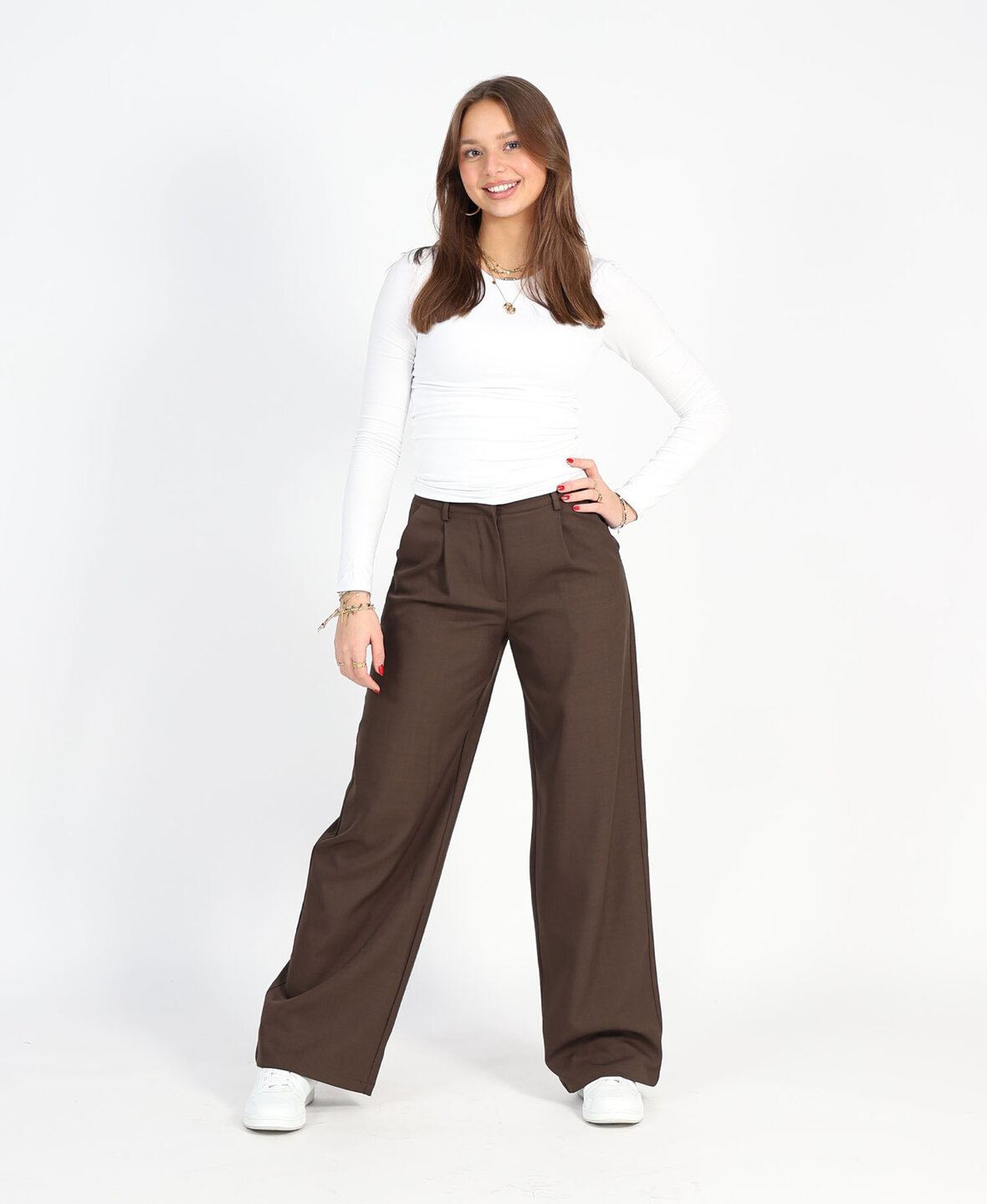 Wide Leg Pantalon Choco (TALL)