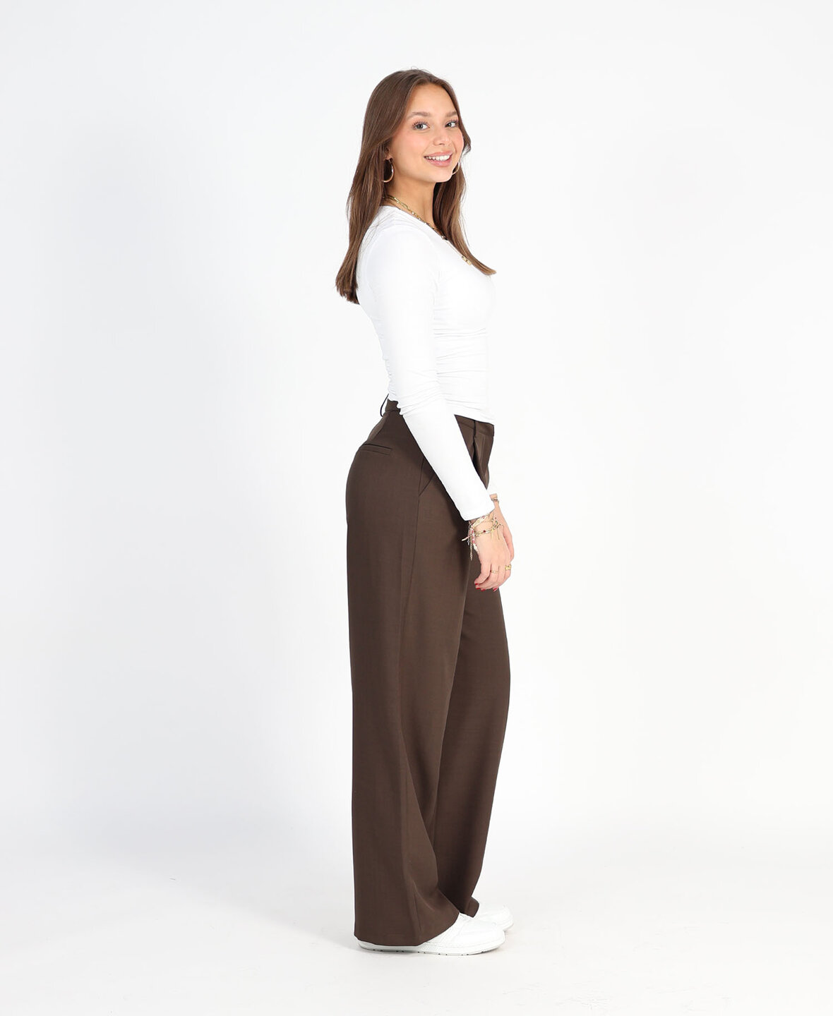 Wide Leg Pantalon Choco (TALL)