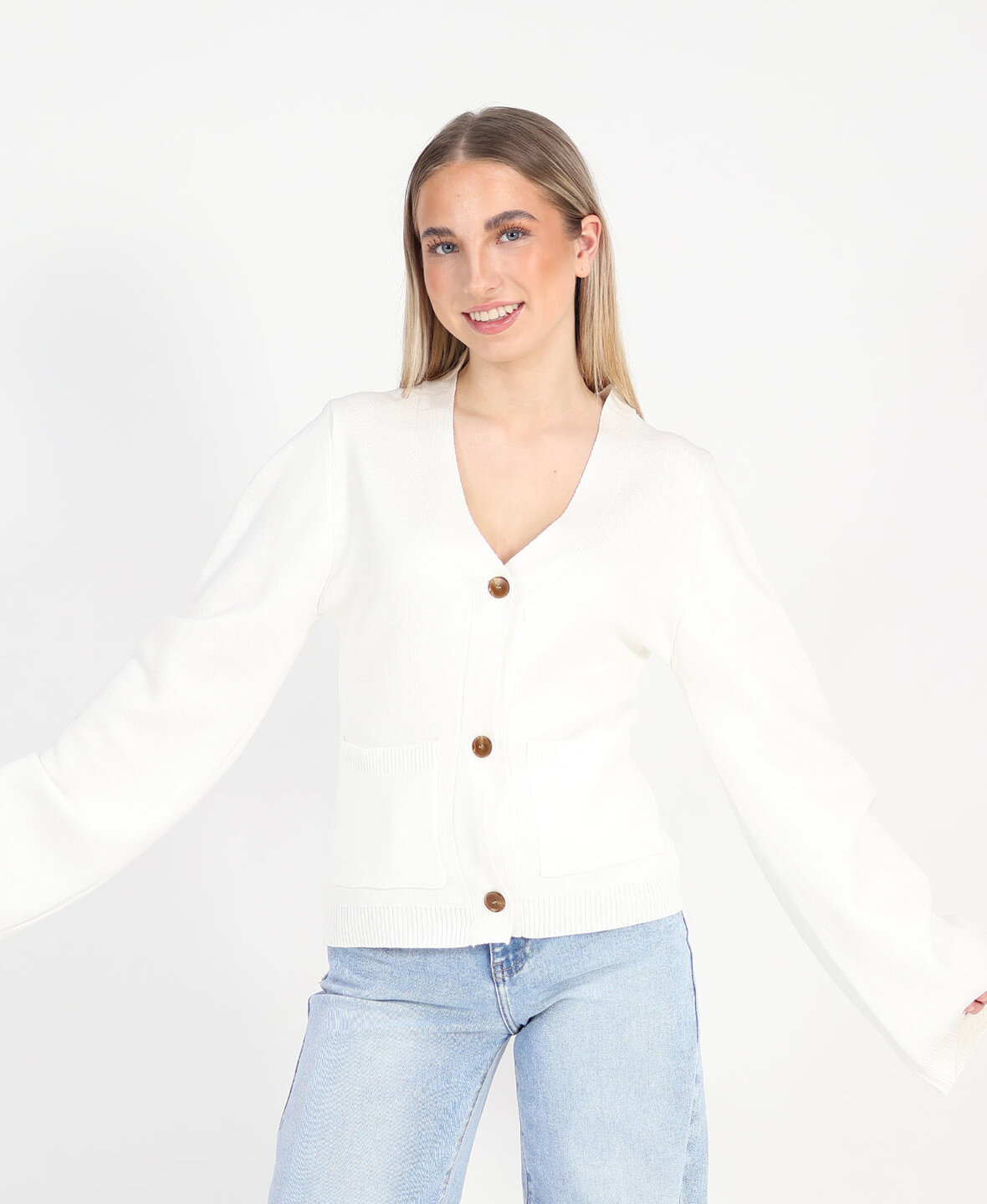 Knitted Cardigan White