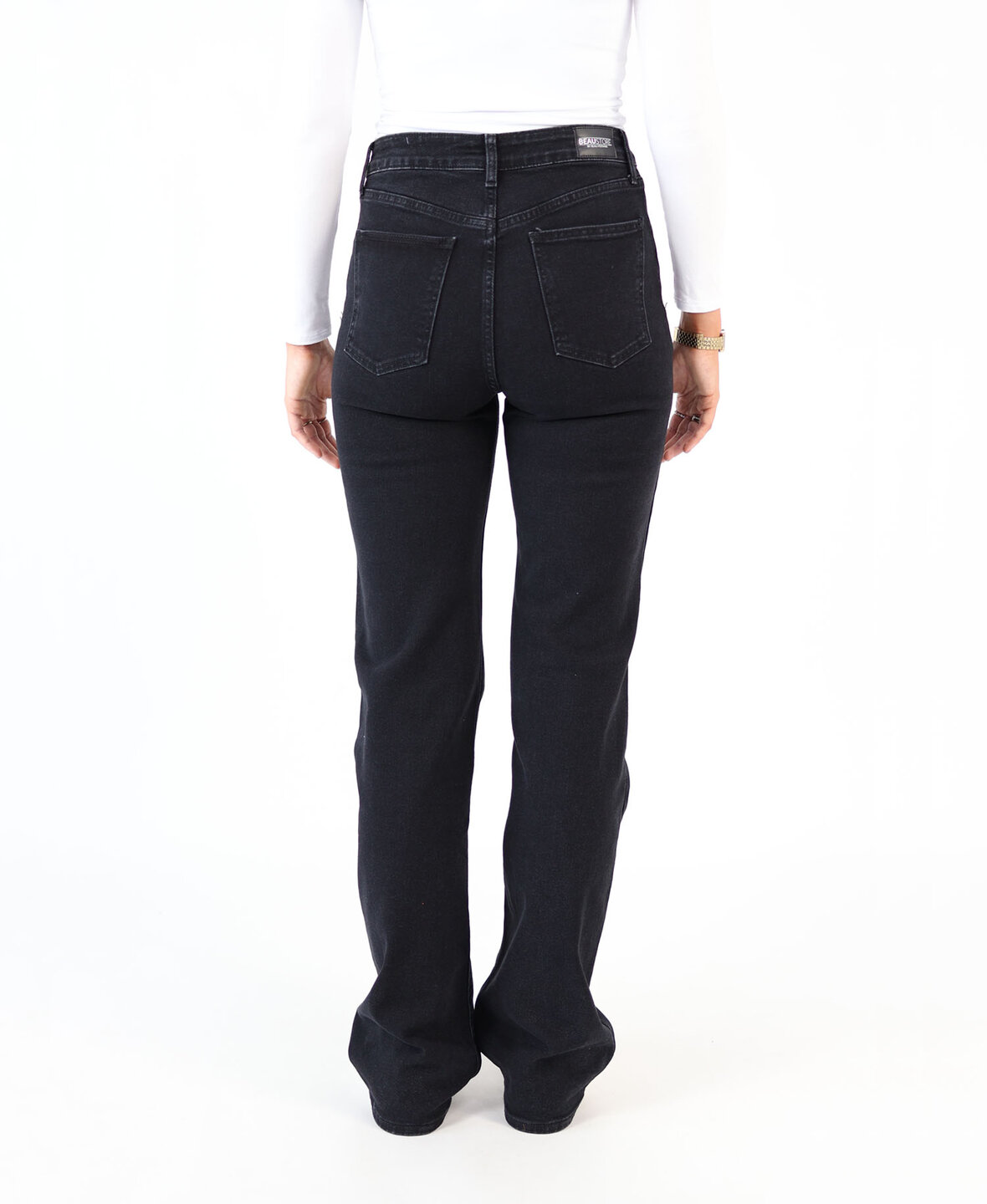 High Waist Wide Leg Jeans 3163 Black (TALL)