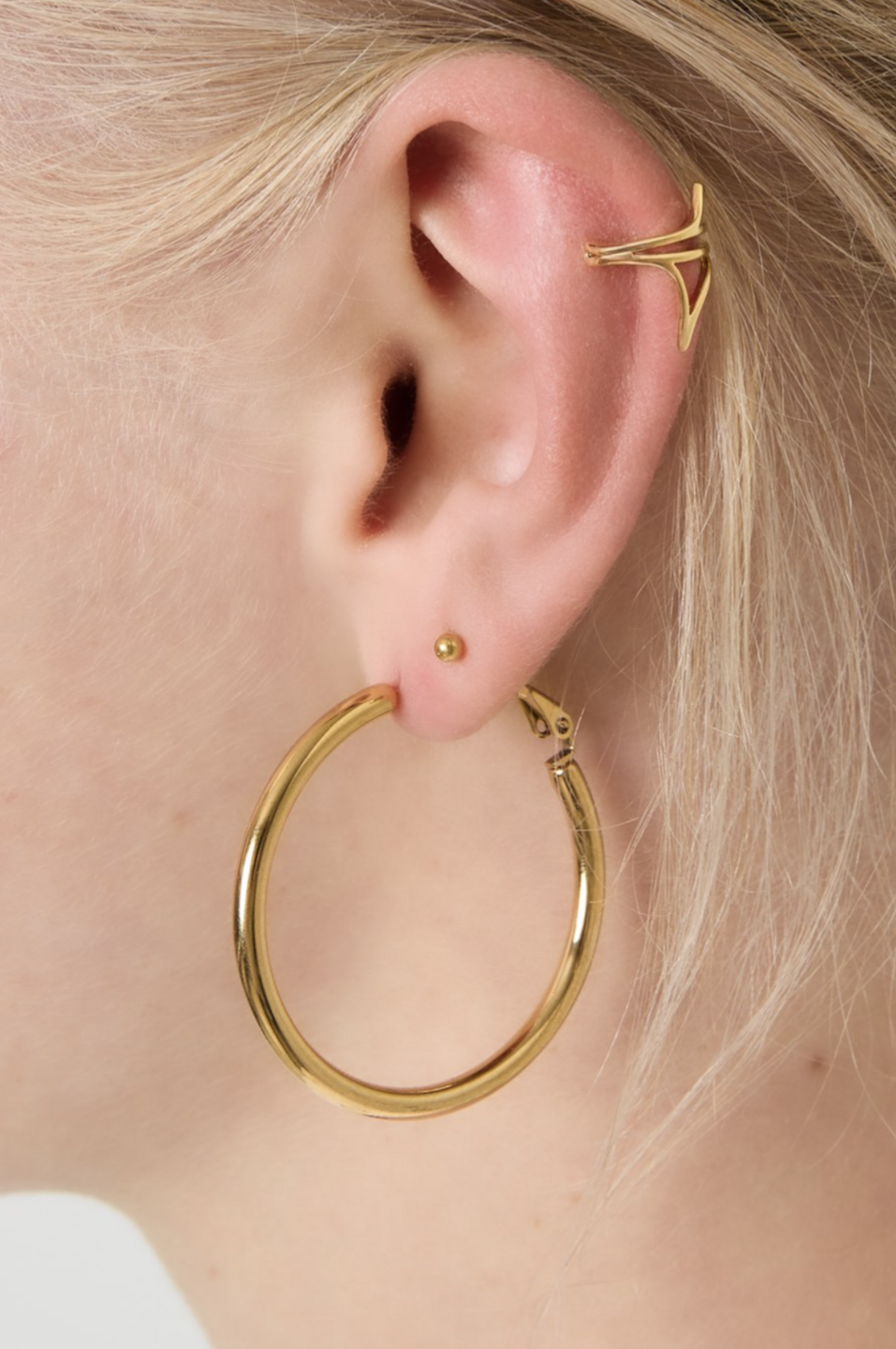 Big Basic Hoop Oorbellen Goud