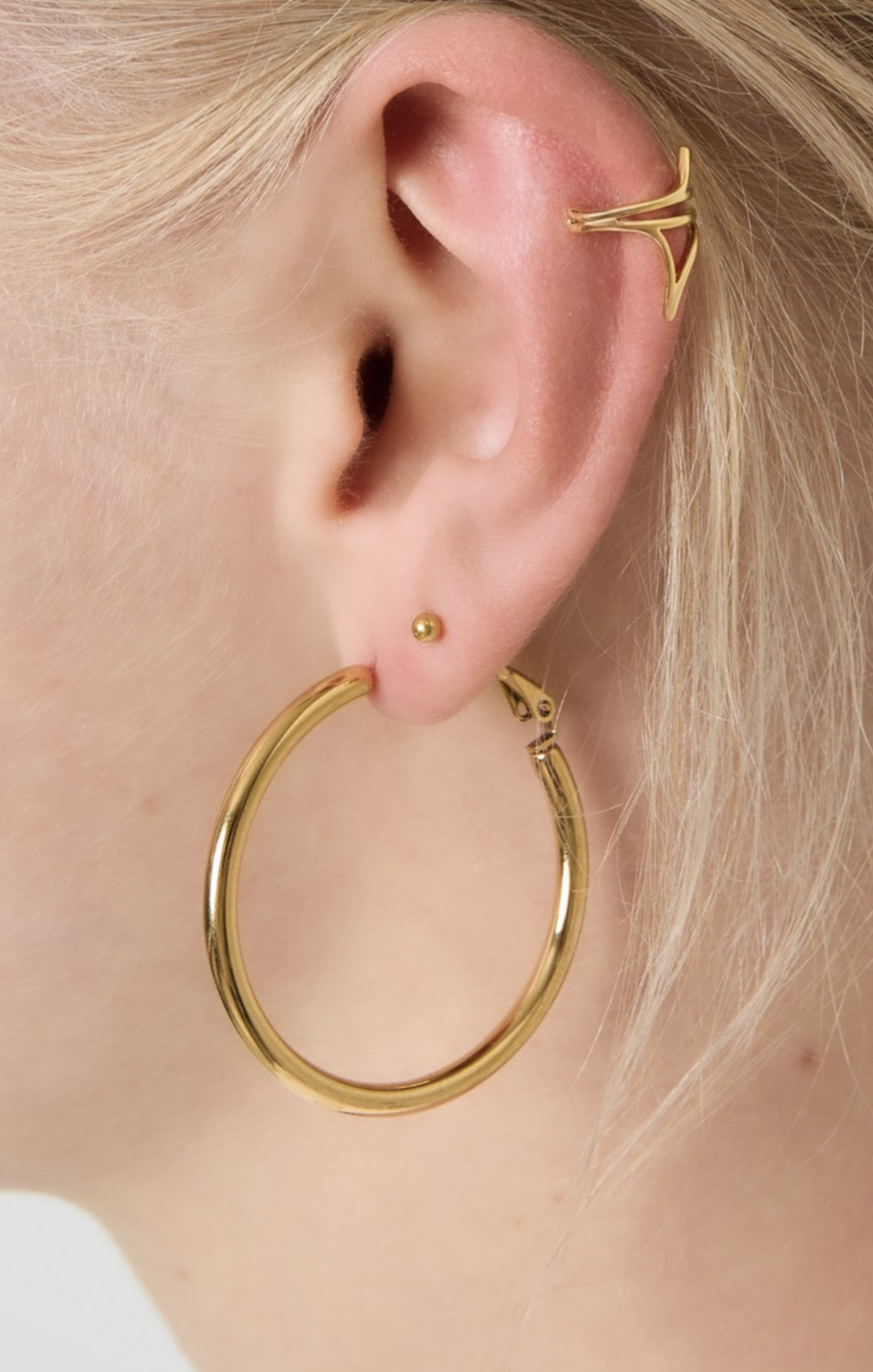 Big Basic Hoop Oorbellen Zilver