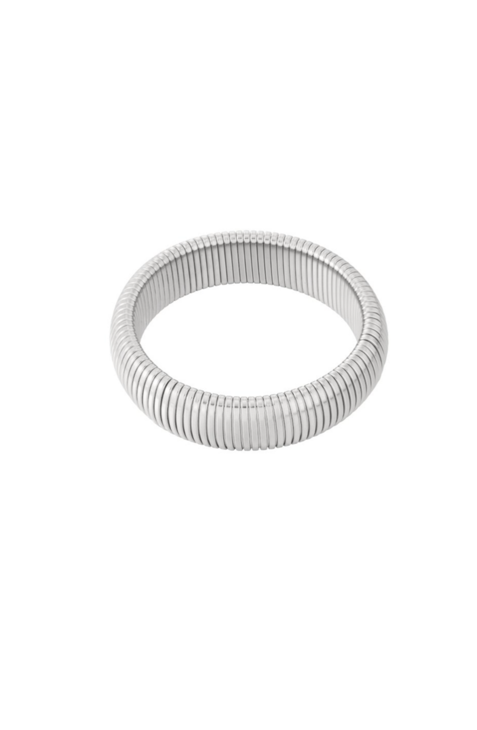 Stretch Bangle Armband Zilver
