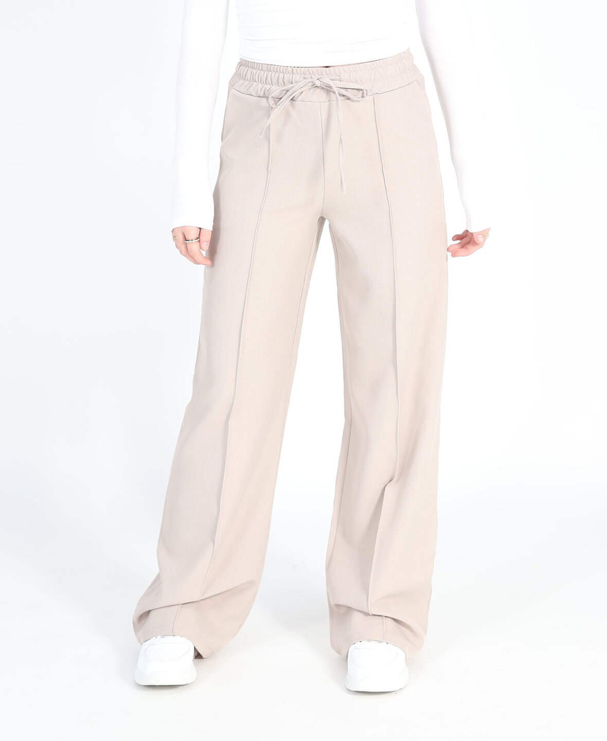 Pressfold Pants Taupe (REGULAR)