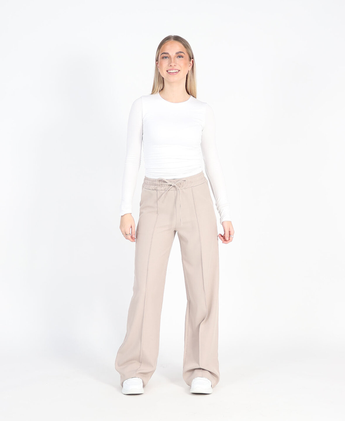 Pressfold Pants Taupe (REGULAR)