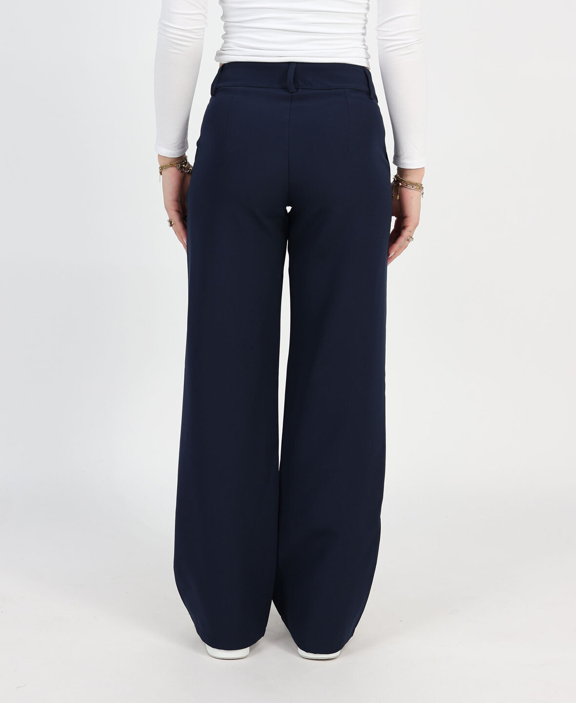 Low/Mid Waist Sanne Pants Navy Blue (REGULAR)