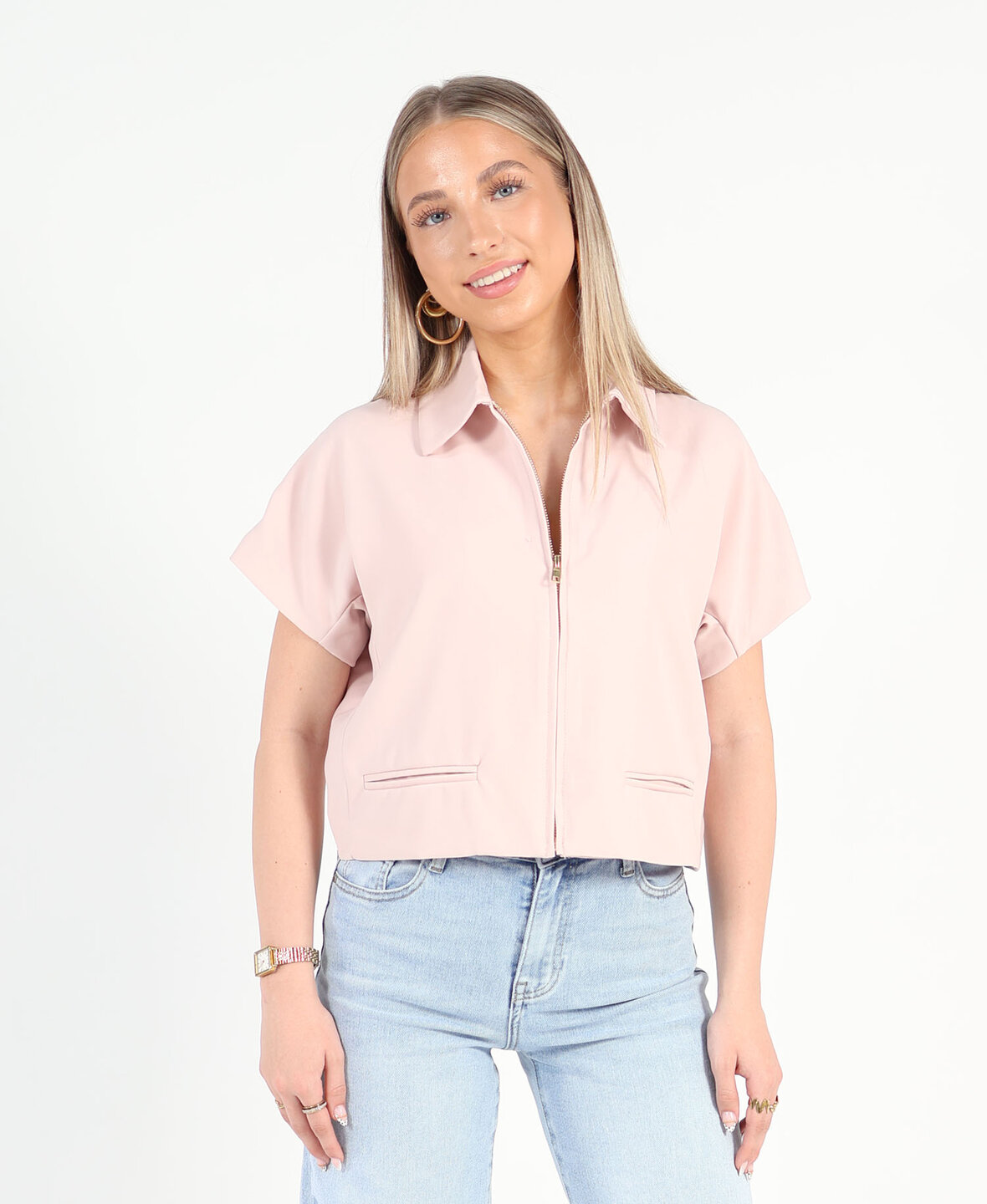 Zipper Top Blush