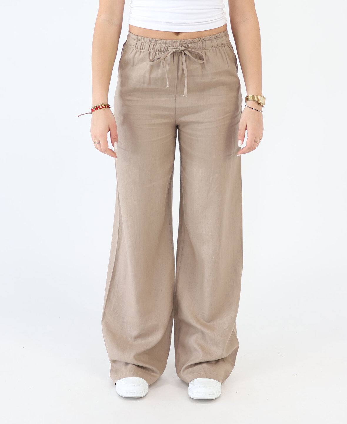 Linnen Pants Taupe (REGULAR) 