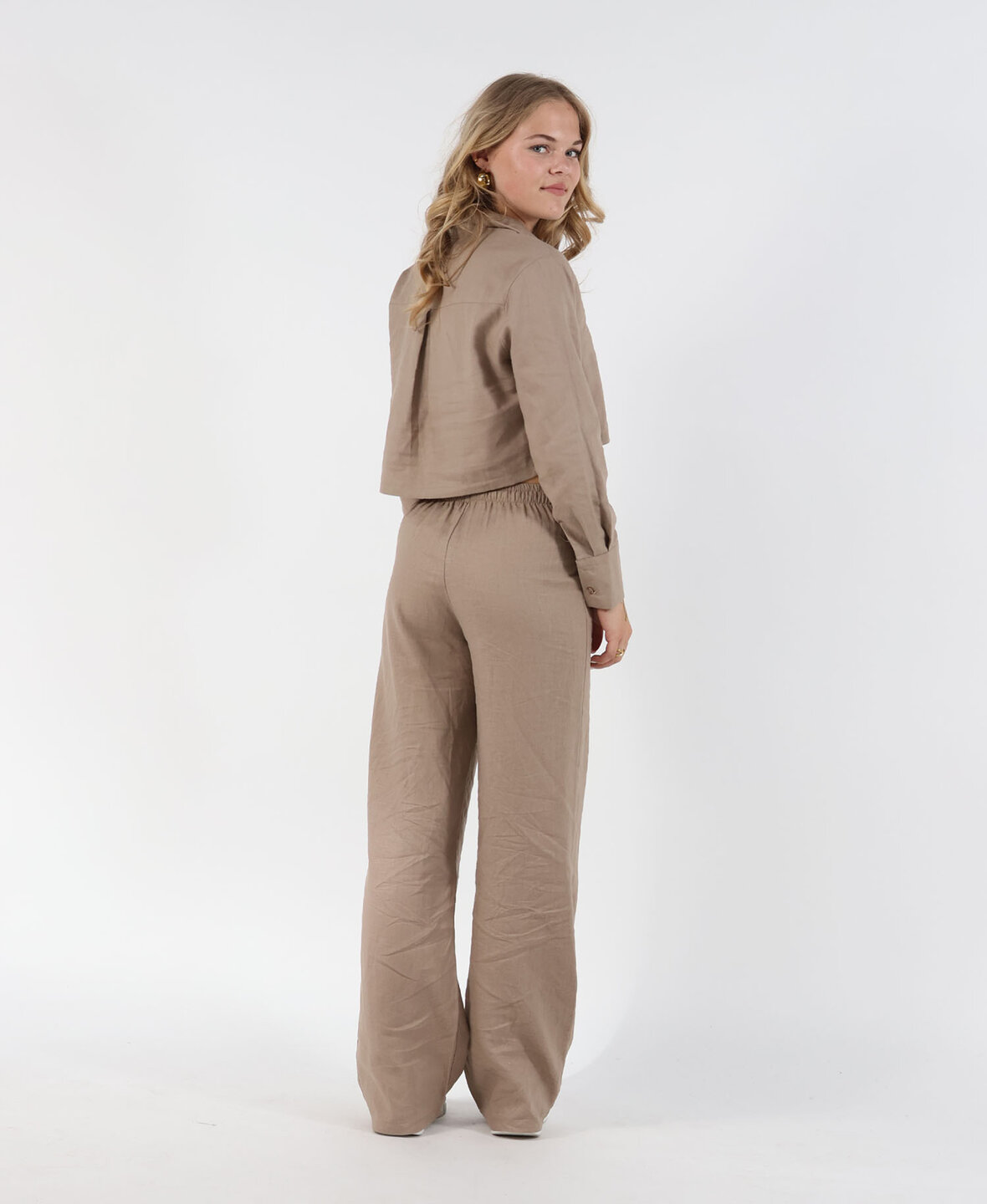Linnen Pants Taupe (REGULAR) 