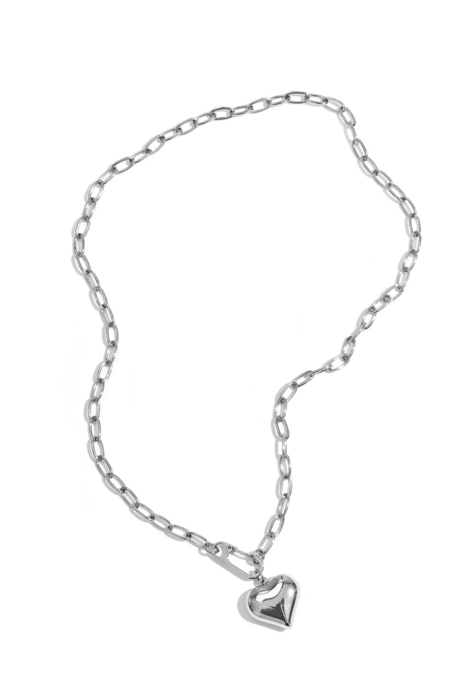 Shackle Heart Ketting Zilver