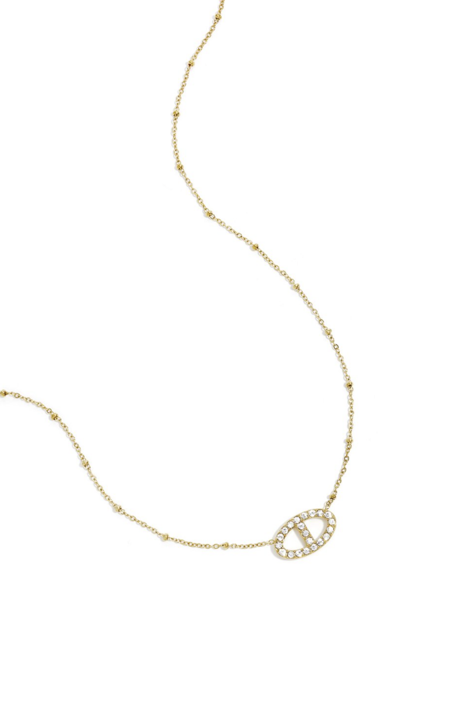 Midnight Oval Ketting Goud