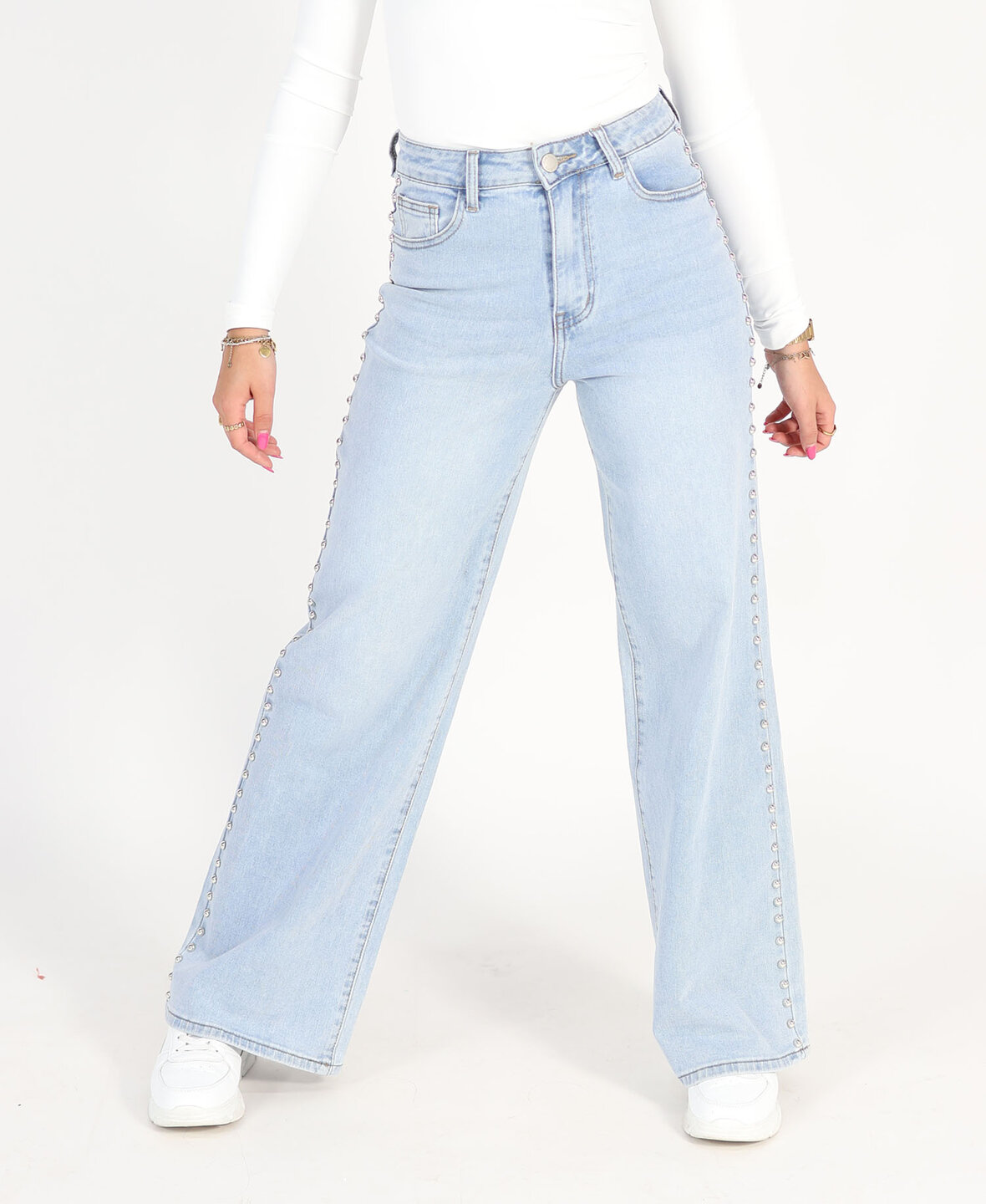 Studs Ultra Wide Leg Jeans 9118-5 (REGULAR)