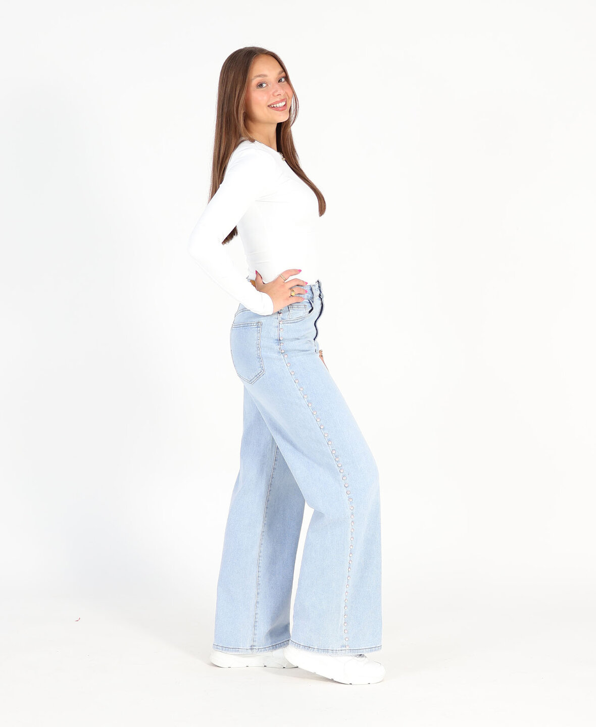 Studs Ultra Wide Leg Jeans 9118-5 (REGULAR)