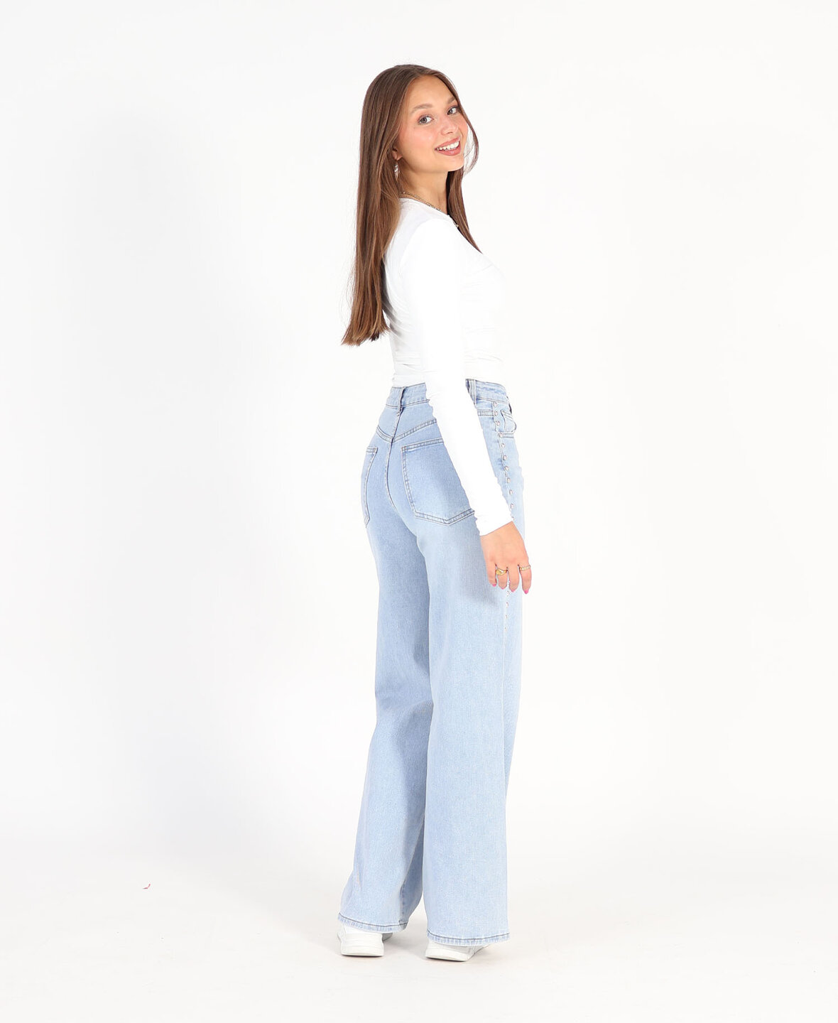 Studs Ultra Wide Leg Jeans 9118-5 (REGULAR)
