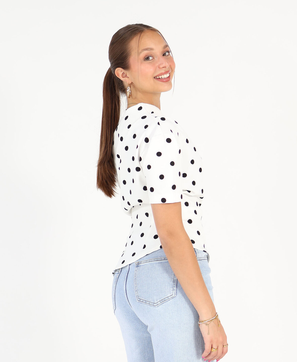 Asymmetric Top Polkadot