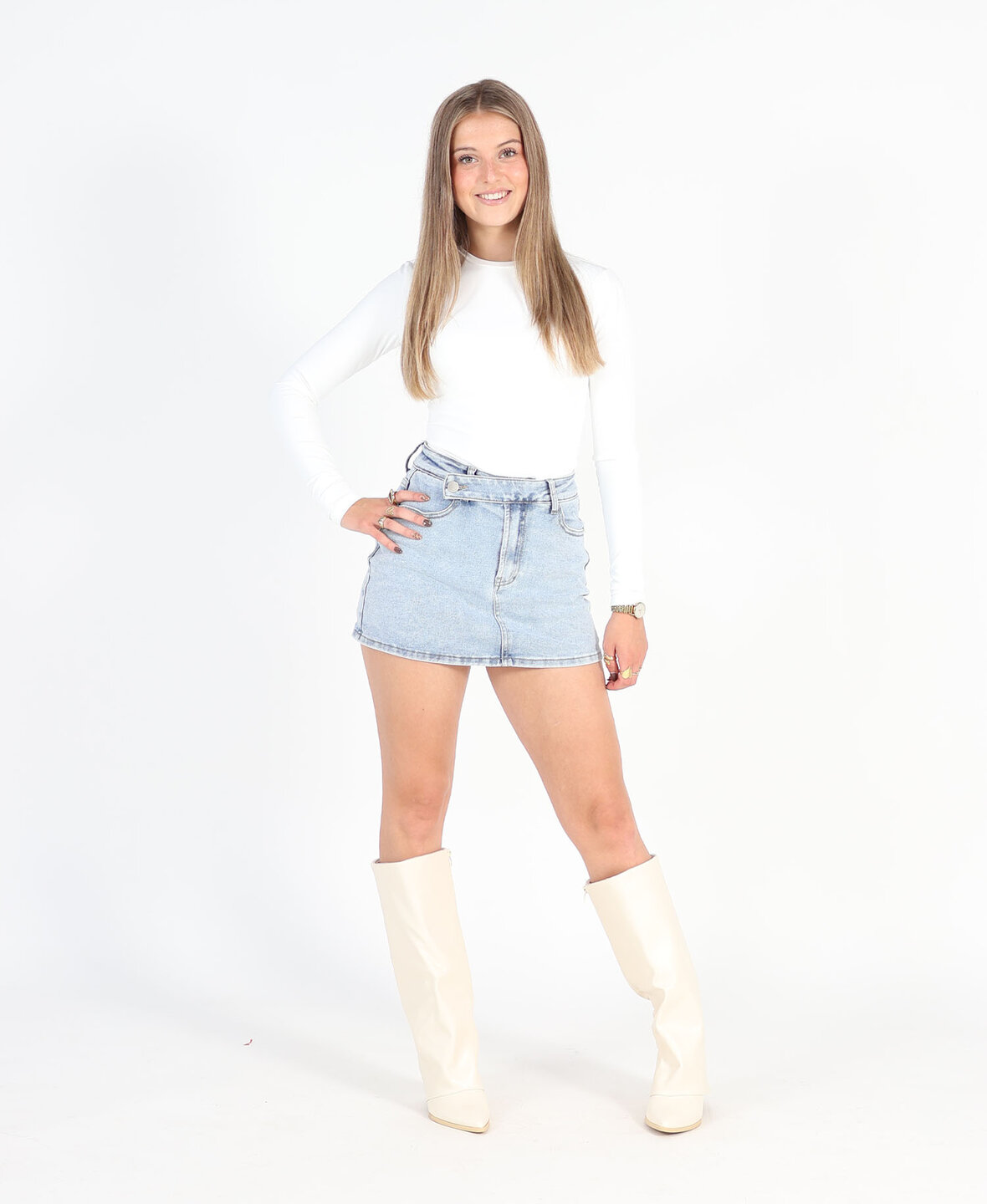 Denim Jeans Skort 3650