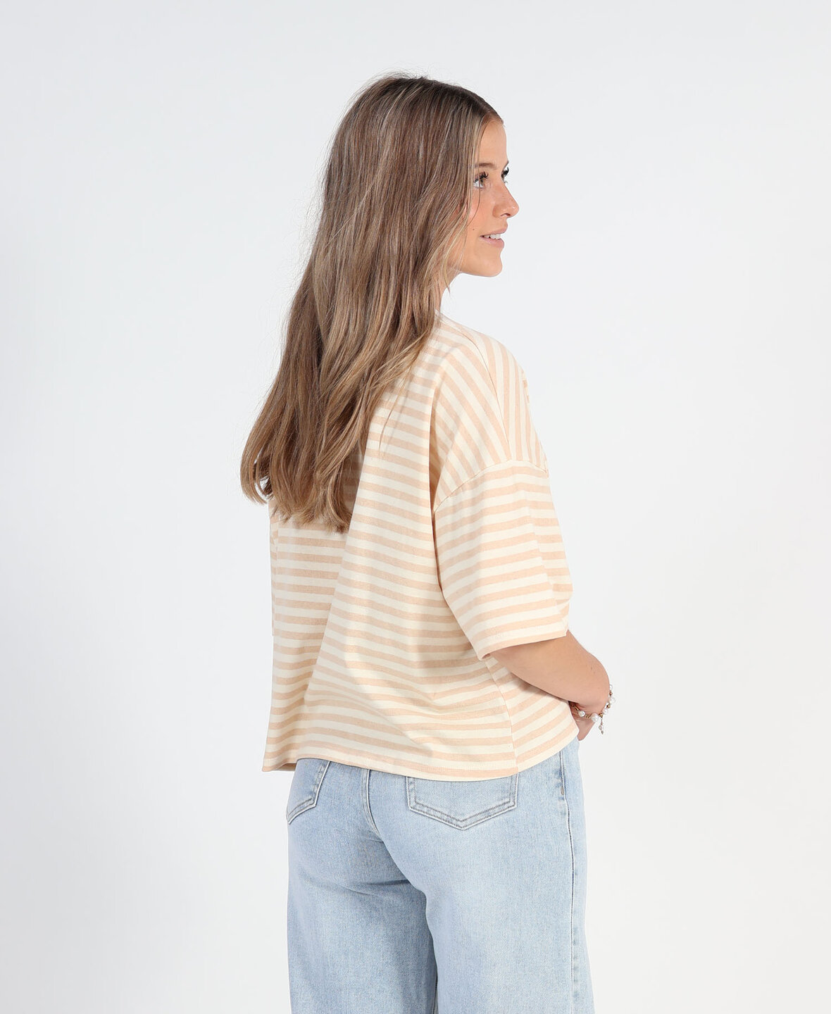 Oversized Tee Beige/Cr&egrave;me