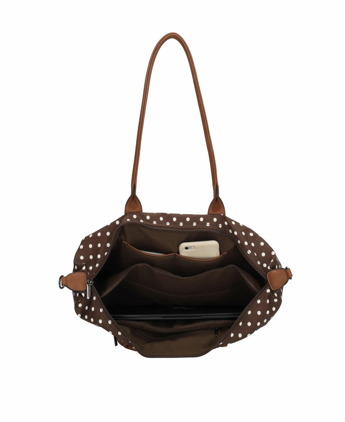 Charm London Buckingham Laptopbag Polkadot Choco
