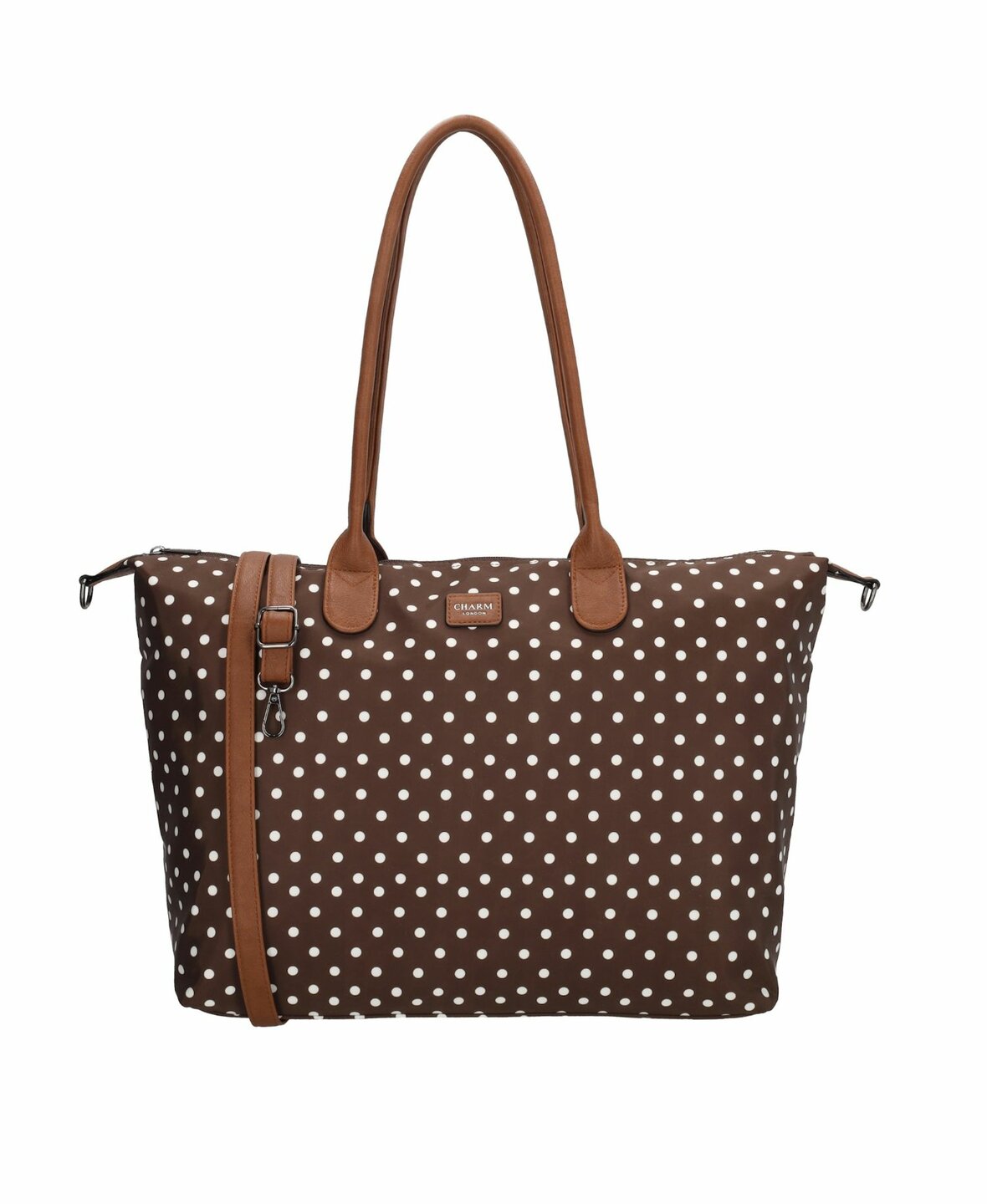Charm London Buckingham Laptopbag Polkadot Choco