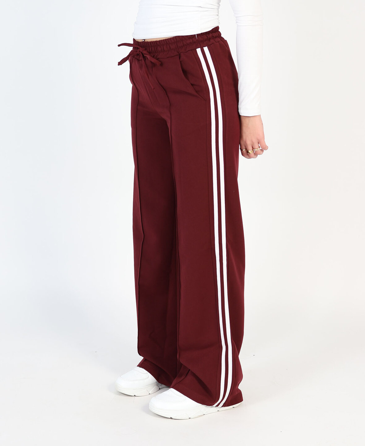 Striped Trackpants Burgundy (REGULAR)