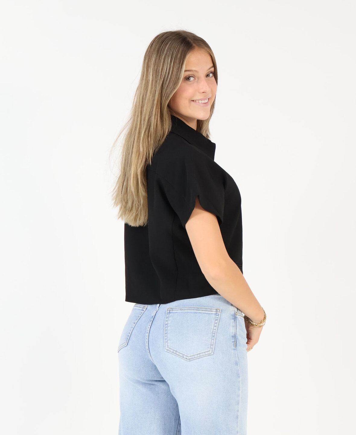 Zipper Top Black