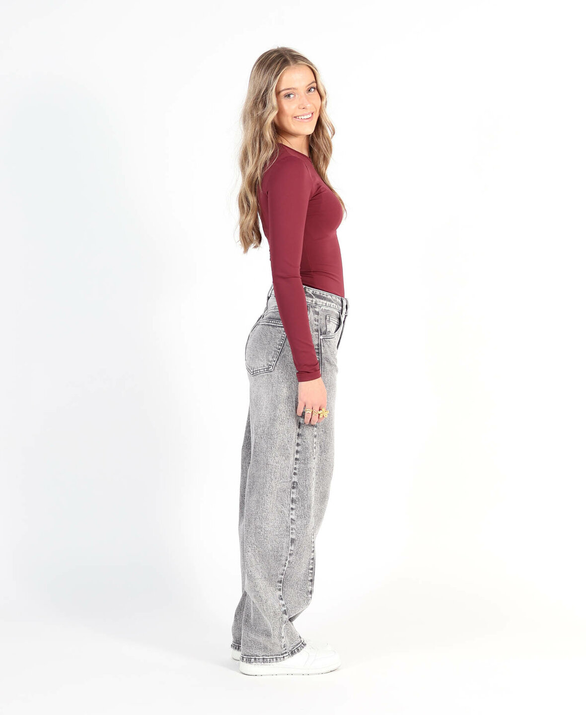 Barrel Jeans 3819-3 Grey (TALL)
