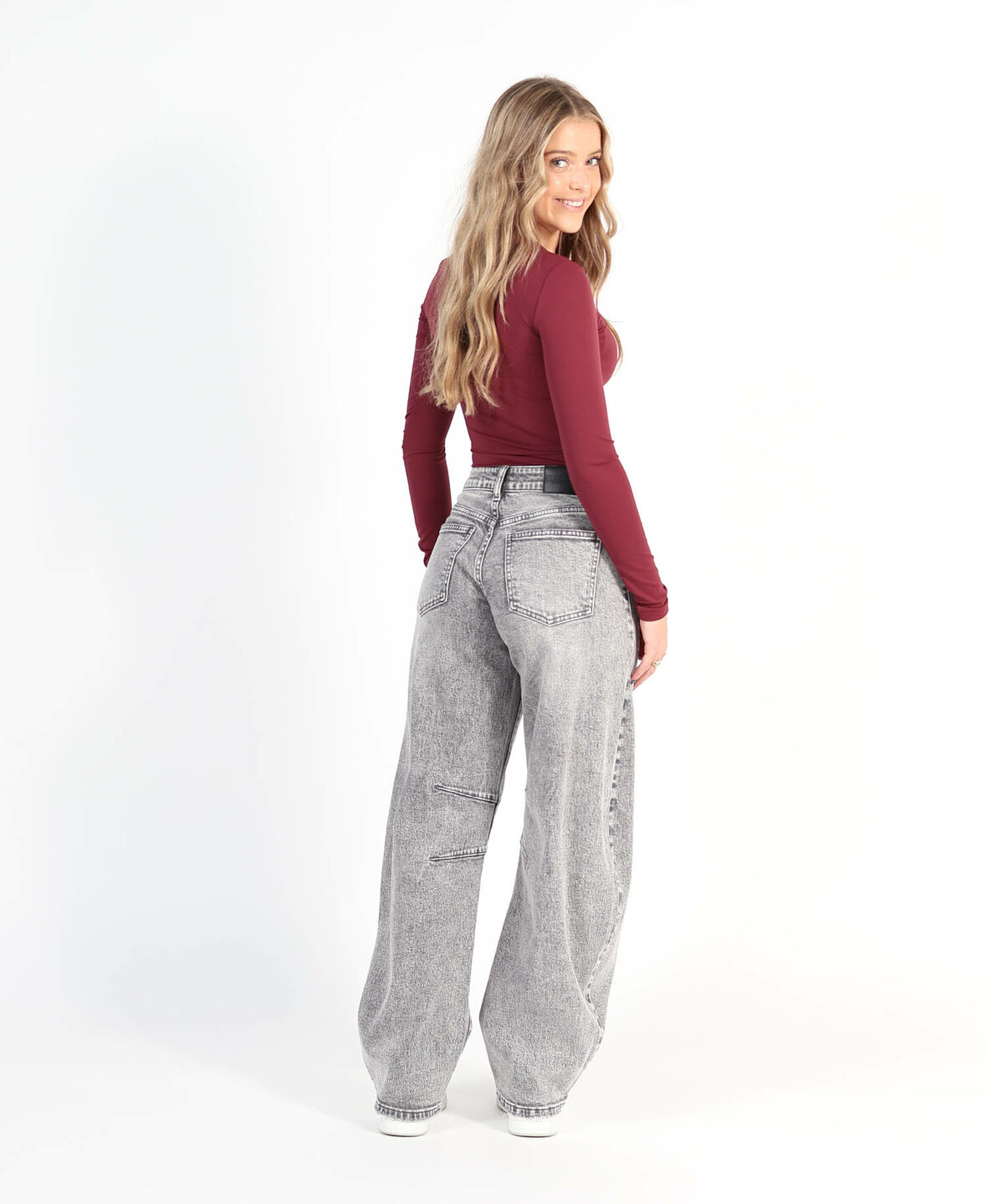Barrel Jeans 3819-3 Grey (TALL)