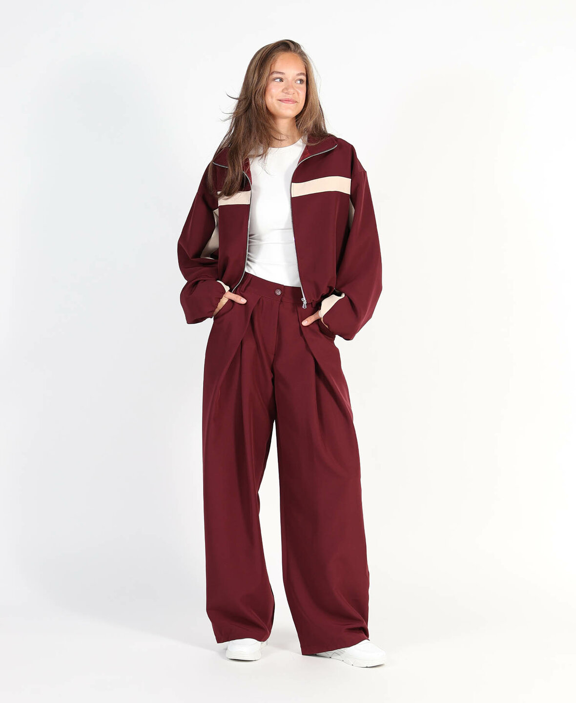 Striped Jacket Berry (PRE ORDER 21-10)