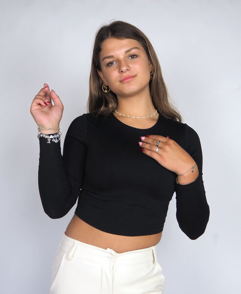 Leela Top Black 