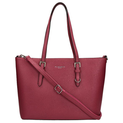 Flora en Co Saffiano Bag Bordeaux