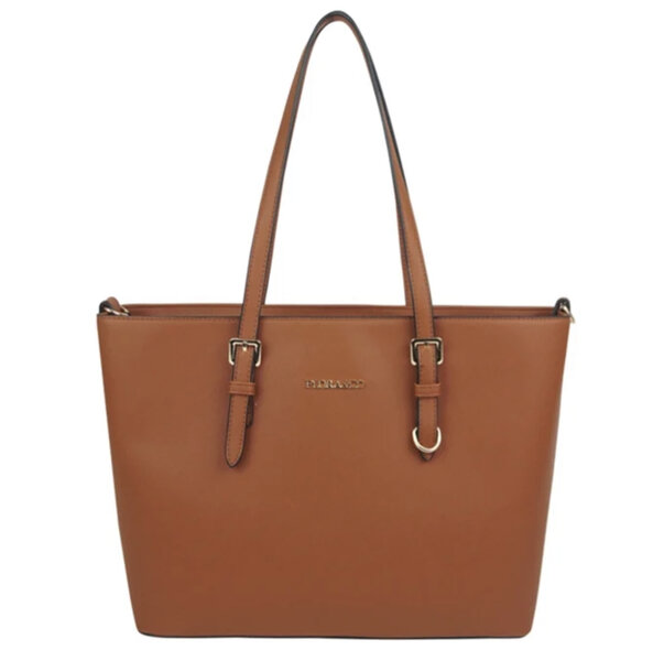 Flora en Co Saffiano Bag Camel 